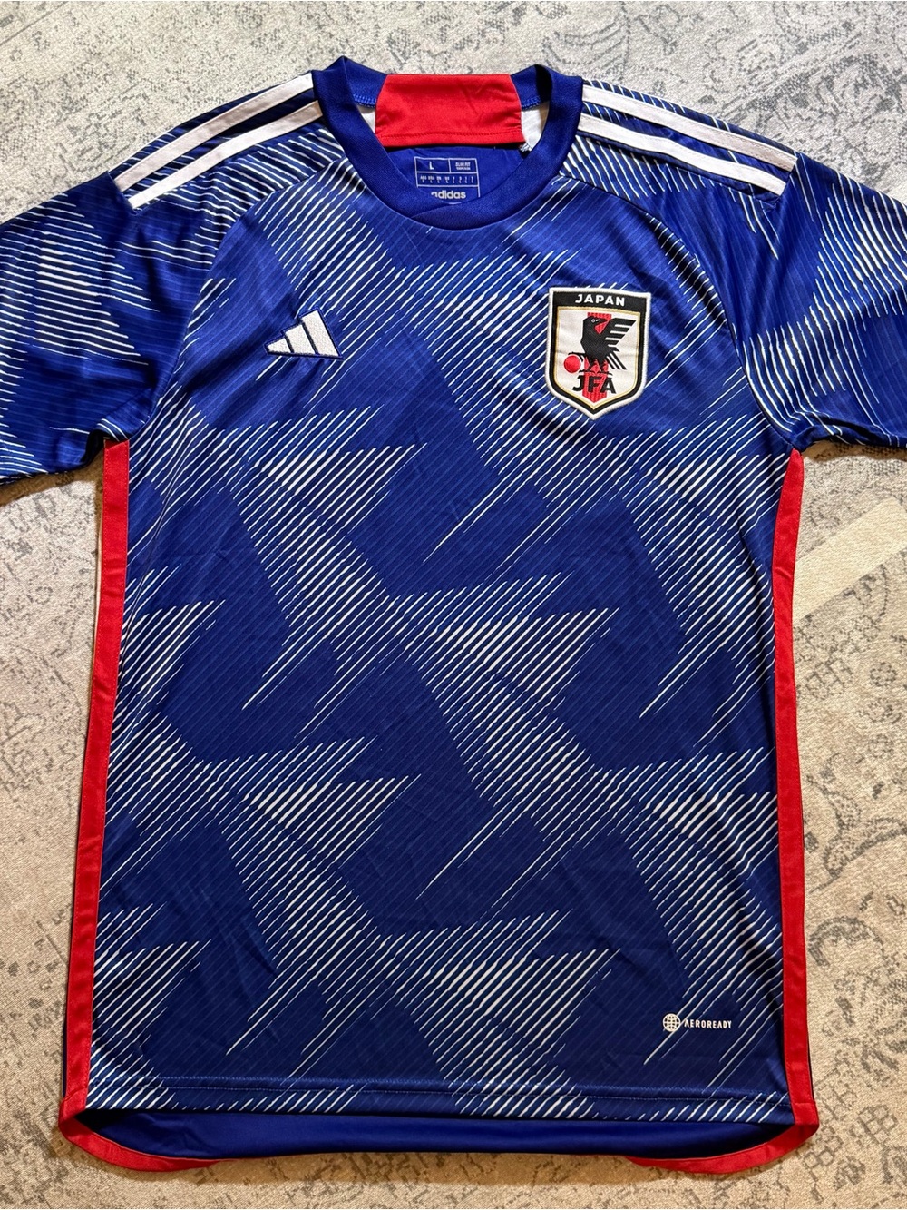 Adidas Japan Blue White Red Men's Soccer Jersey